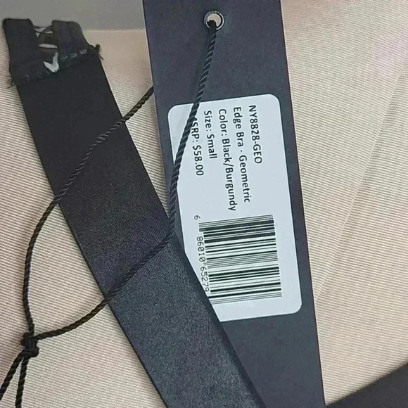 Noli Edge Sports Bra Geometric Black/Burgundy Size Small NWT - Picture 6 of 7